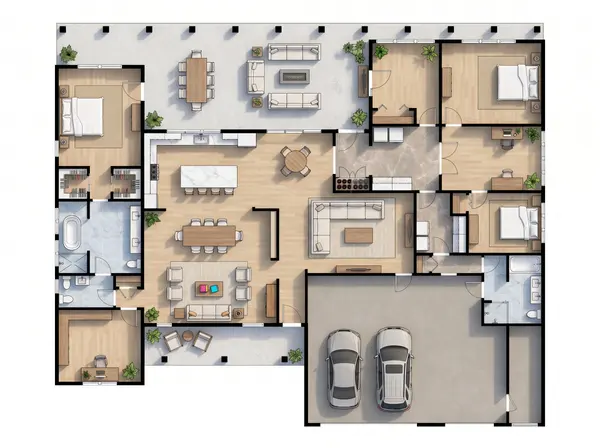 Spacious Classic 2-Bed House floorplan