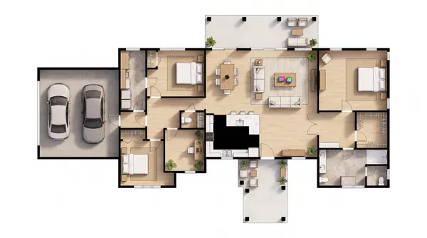 Spacious Classic 3-Bed Home floorplan