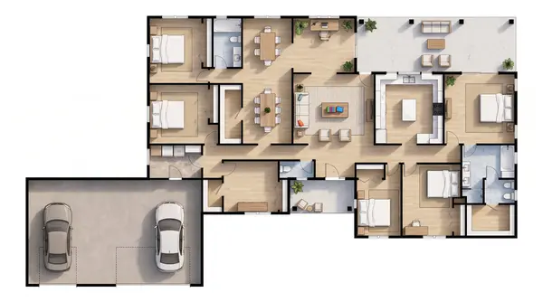 Sprawling Bold 6-Bed floorplan