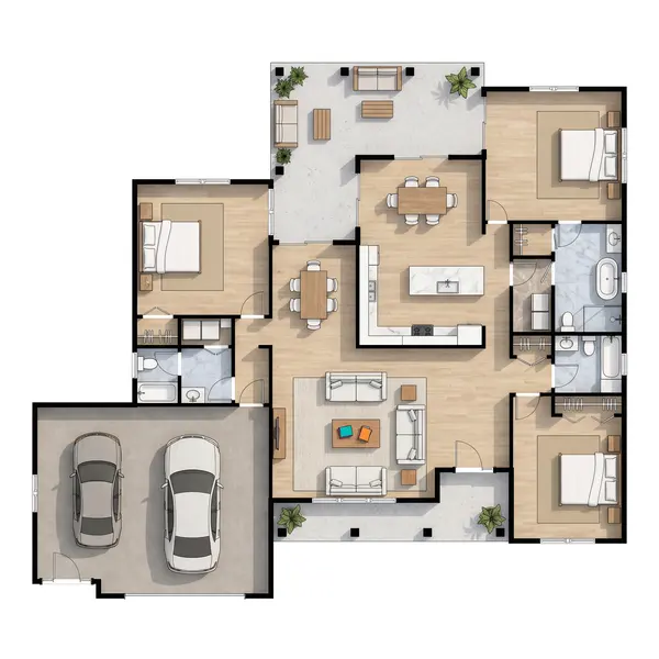 Spacious Bright 3-Bed House floorplan