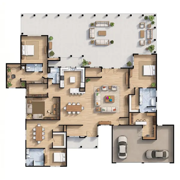 Bright 5-Bed House floorplan