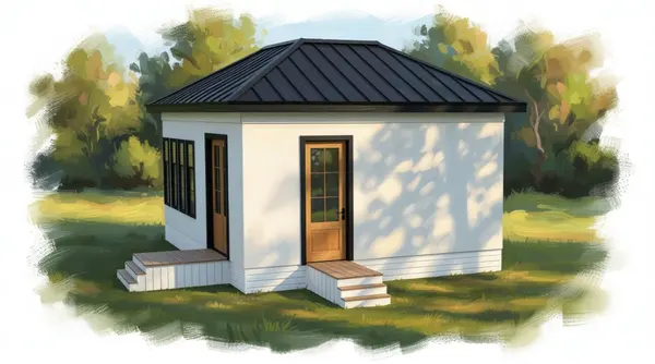 Compact Bright 2-Bed exterior render