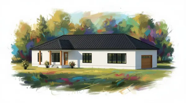 Sprawling Bold 3-Bed House exterior render