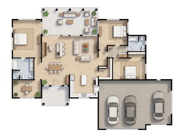 Bright 3-Bed House floorplan
