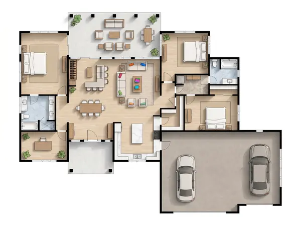 Bright 3-Bed House floorplan