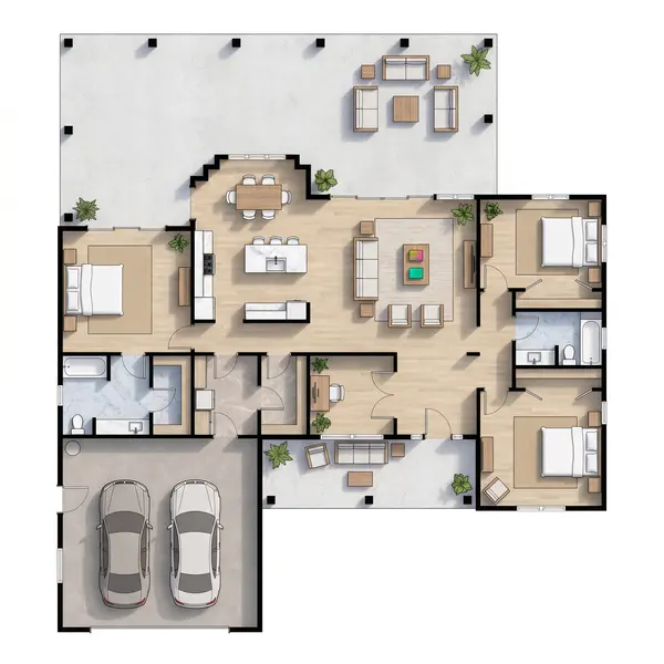 Spacious Bright 3-Bed Home floorplan