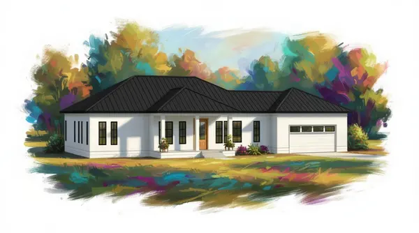 Bright 1-Bed House exterior render