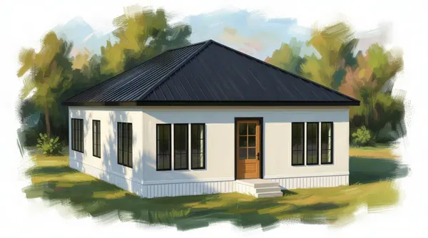 Spacious Bold 1-Bed exterior render