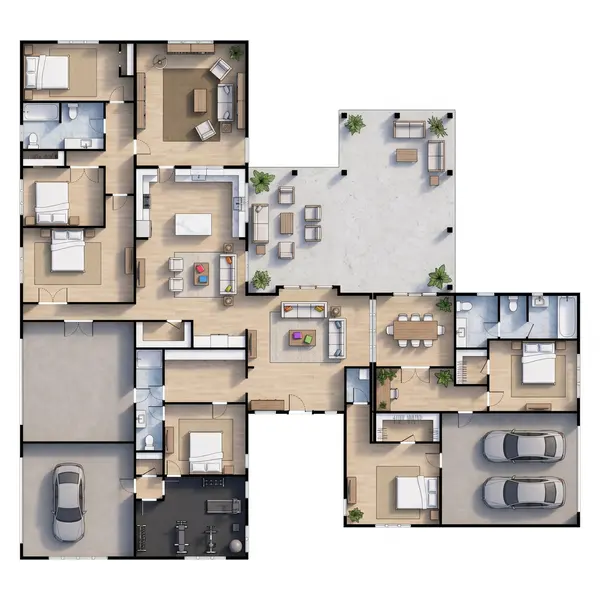 Sprawling Bright 6-Bed House floorplan