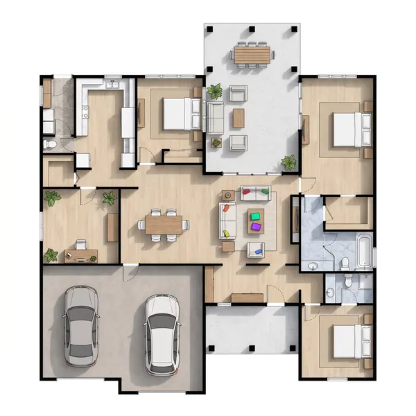 Bright 3-Bed Home floorplan