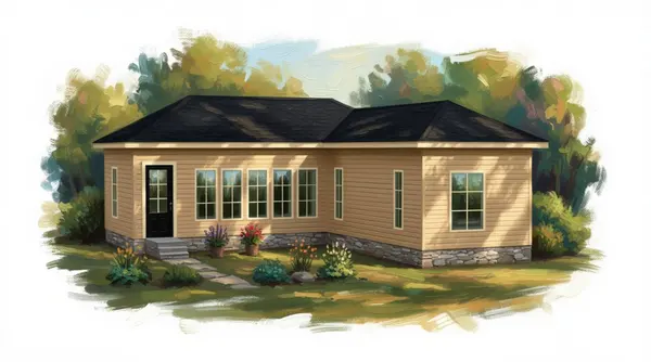Cozy Earthy 2-Bed exterior render