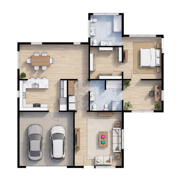 Compact Bright 1-Bed Home floorplan