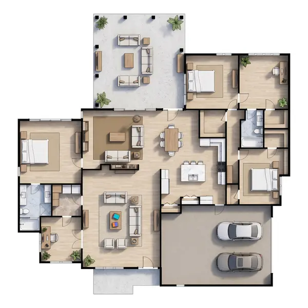 Sprawling Classic 2-Bed House floorplan