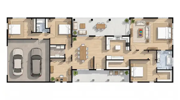 Spacious 3-Bed Classic Home floorplan