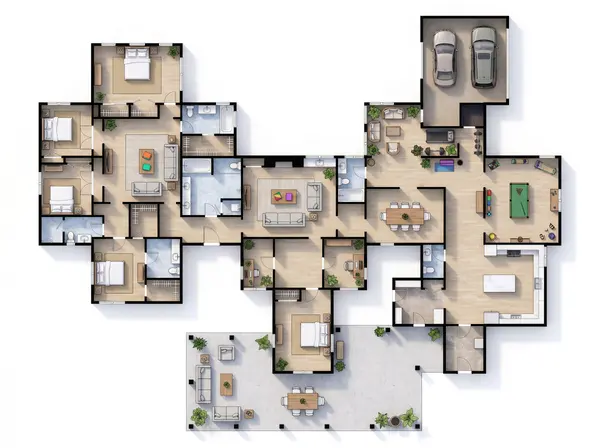 Sprawling Classic 6-Bed Home floorplan