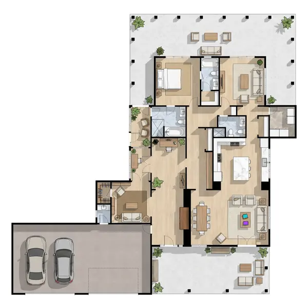 Spacious Bright 2-Bed House floorplan