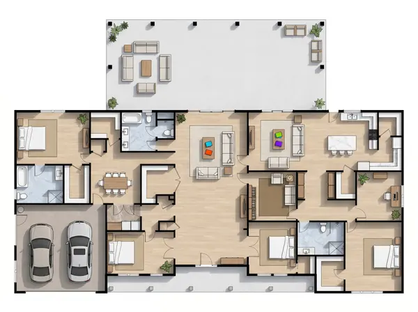 Sprawling Natural 4-Bed Residence floorplan