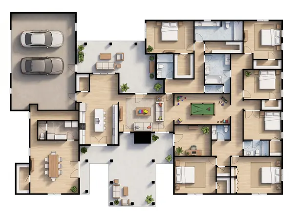 Bright 5-Bed House floorplan