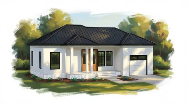 Compact Bright 2-Bed Home exterior render