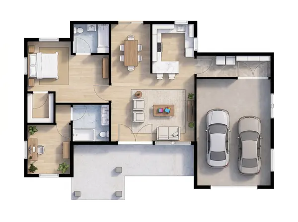 Compact Bright 2-Bed Home floorplan