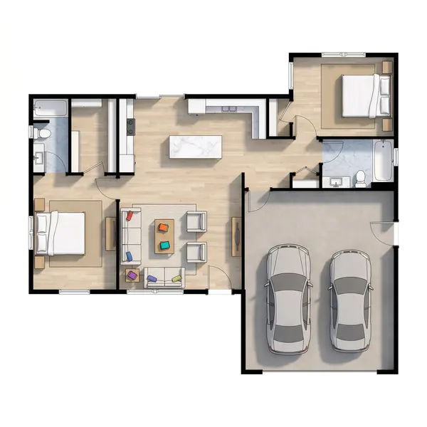 Cozy Classic 1-Bed House floorplan