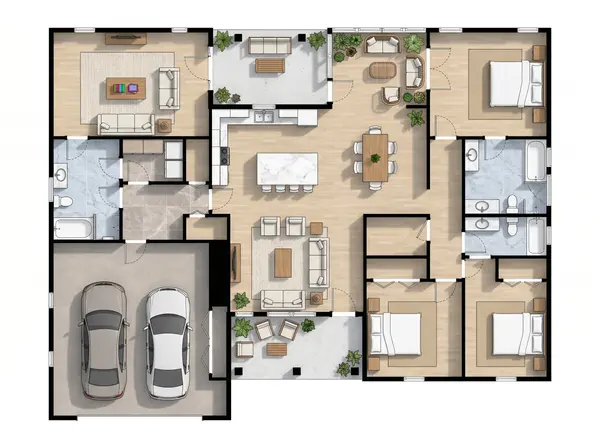Bold 3-Bed Design floorplan