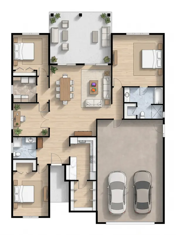 Bright 3-Bed Retreat floorplan