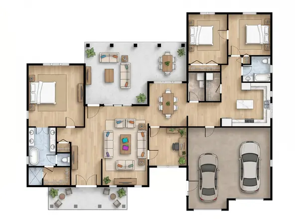 Spacious Bright 3-Bed House floorplan