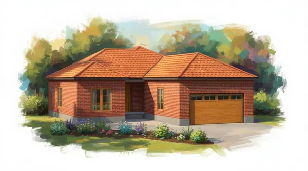 Spacious Earthy 2-Bed Home exterior render
