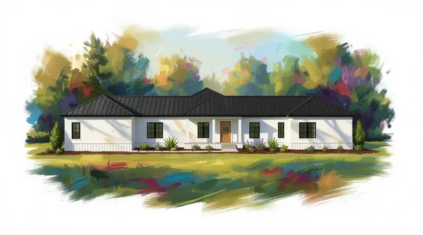 Bright 6-Bed Home Plan exterior render