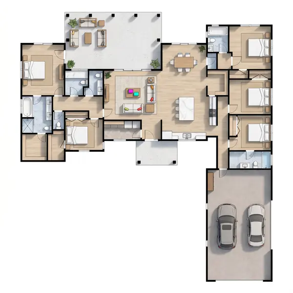 Bright 5-Bed Design floorplan
