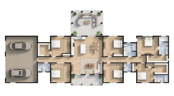 Sprawling Bright 6-Bed House floorplan