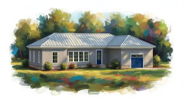 Spacious Earthy 4-Bed Home exterior render