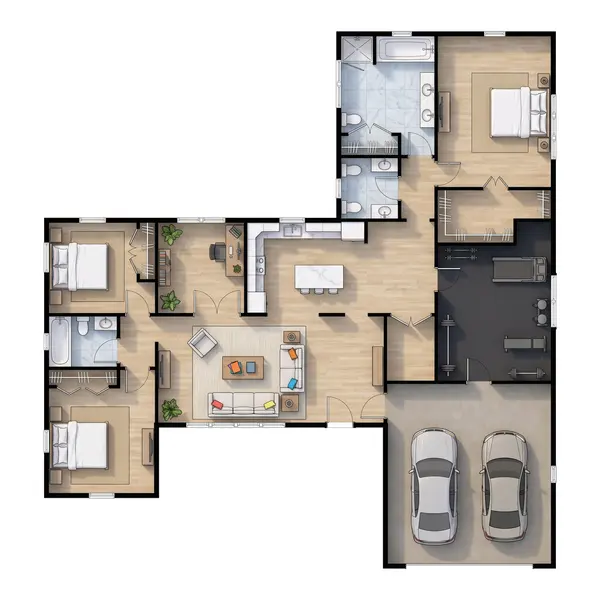 Spacious Bright 4-Bed Home floorplan