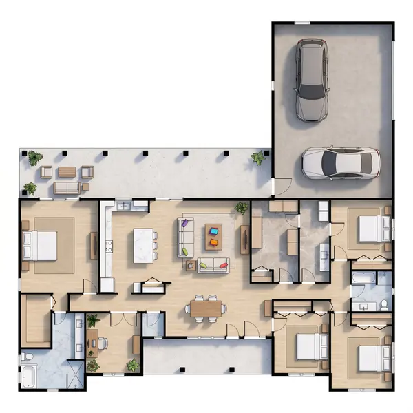 Sprawling Bright 5-Bed House floorplan