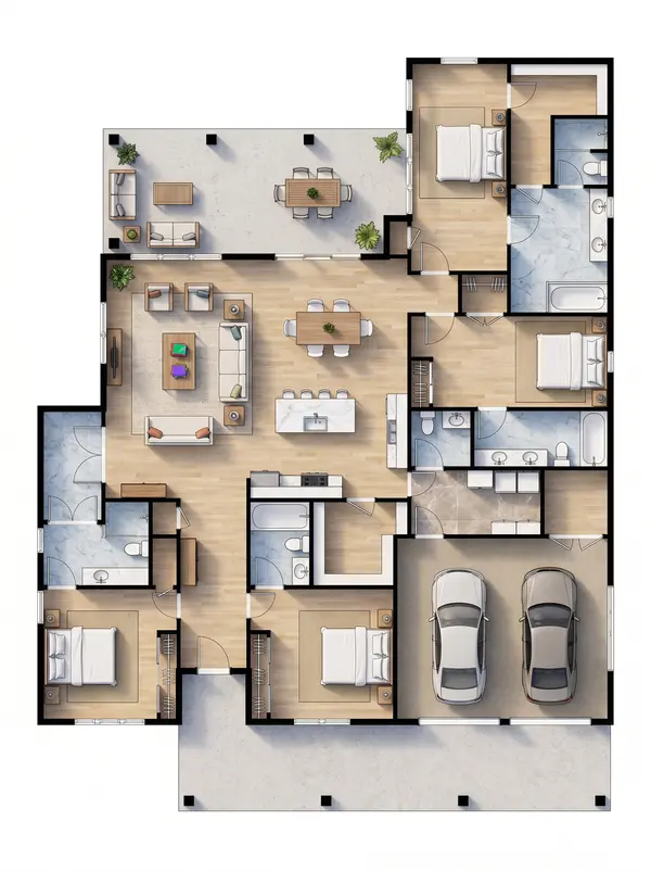 Bold 5-Bed Residence floorplan