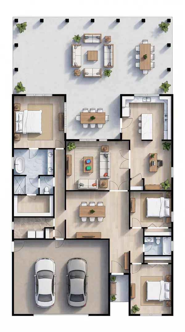 Bright 3-Bed House floorplan