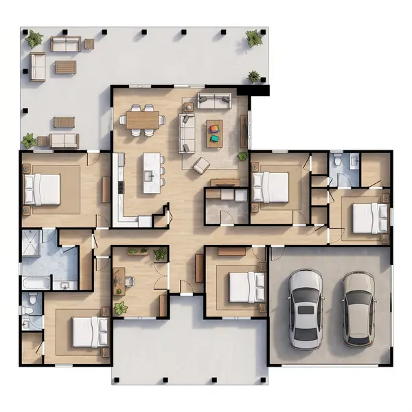Spacious Bright 5-Bed House floorplan