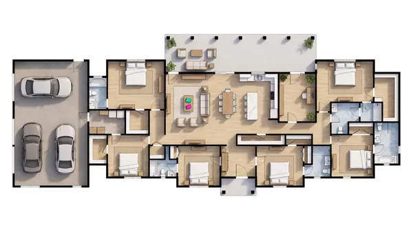 Sprawling Bright 6-Bed floorplan