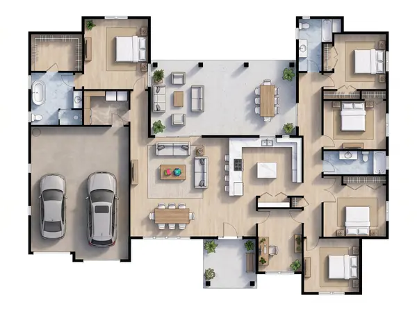 Spacious Classic 5-Bed Home floorplan