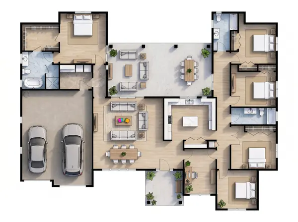 Spacious Bold 5-Bed House floorplan