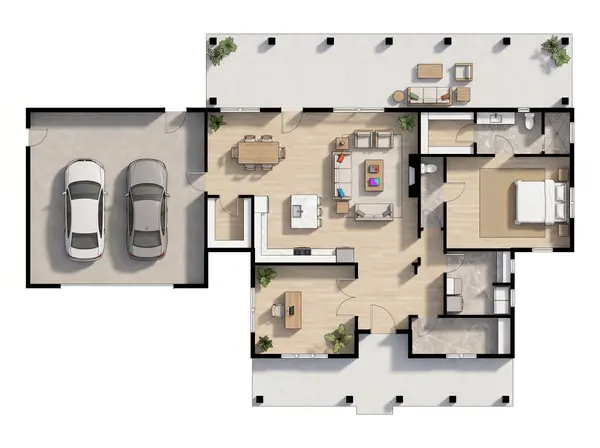 Classic 1-Bed Home floorplan