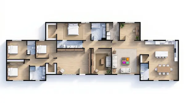 Sprawling Earthy 4-Bed House floorplan