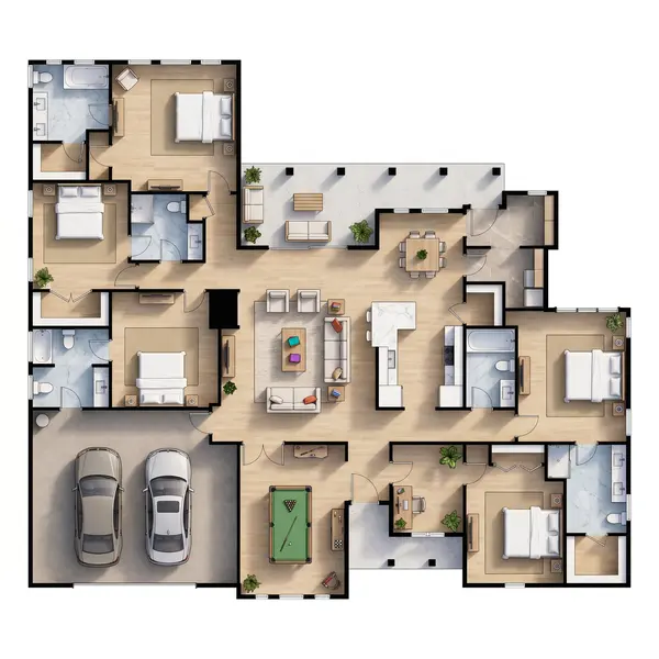 Spacious Bold 6-Bed House floorplan