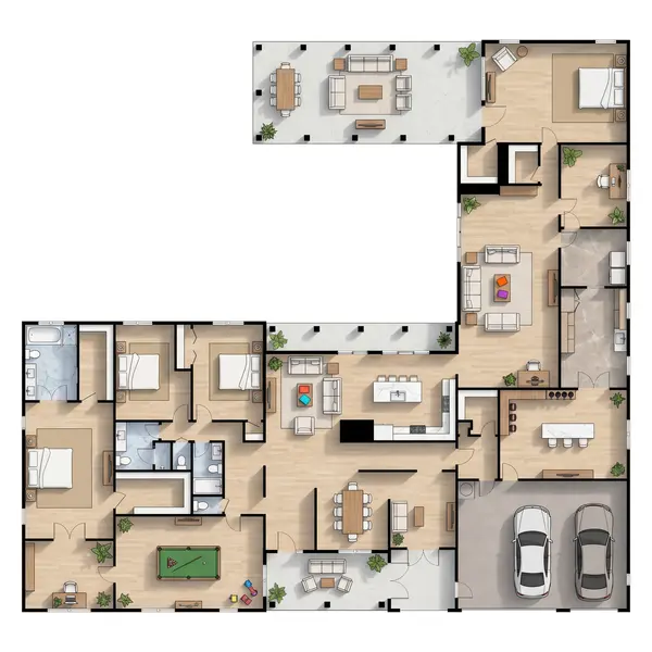Spacious Dark 3-Bed Home floorplan