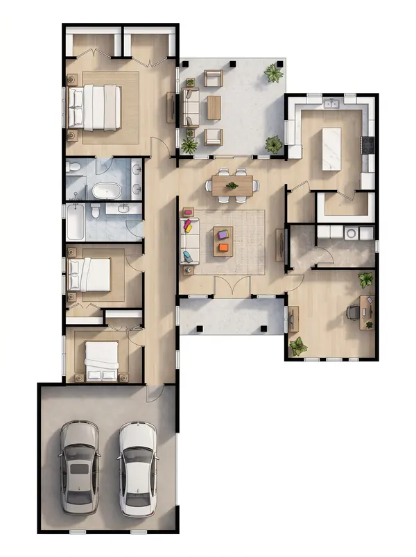 Bright 3-Bed Home floorplan