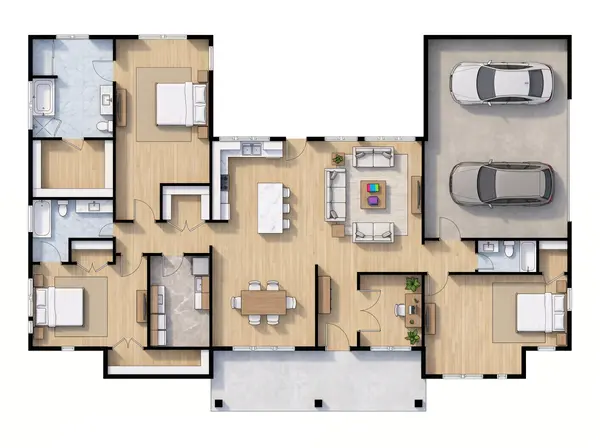 Bright 3-Bed House floorplan