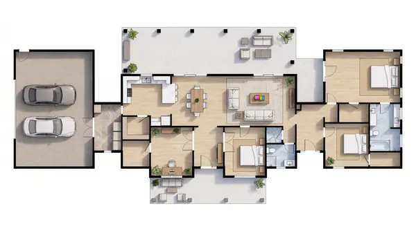 Sprawling Classic 3-Bed Ranch floorplan