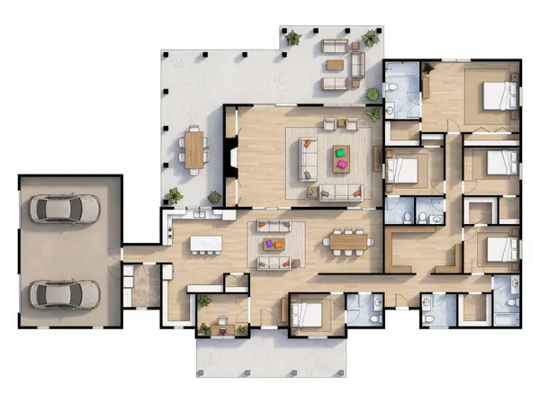 Sprawling Classic 6-Bed House floorplan