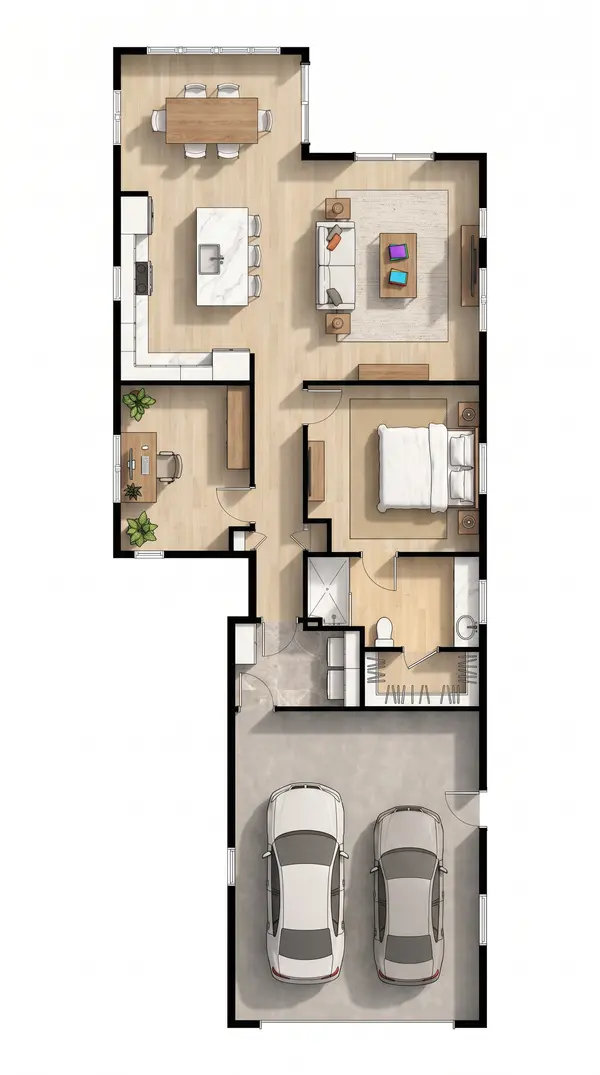 Spacious 1-Bed Classic floorplan